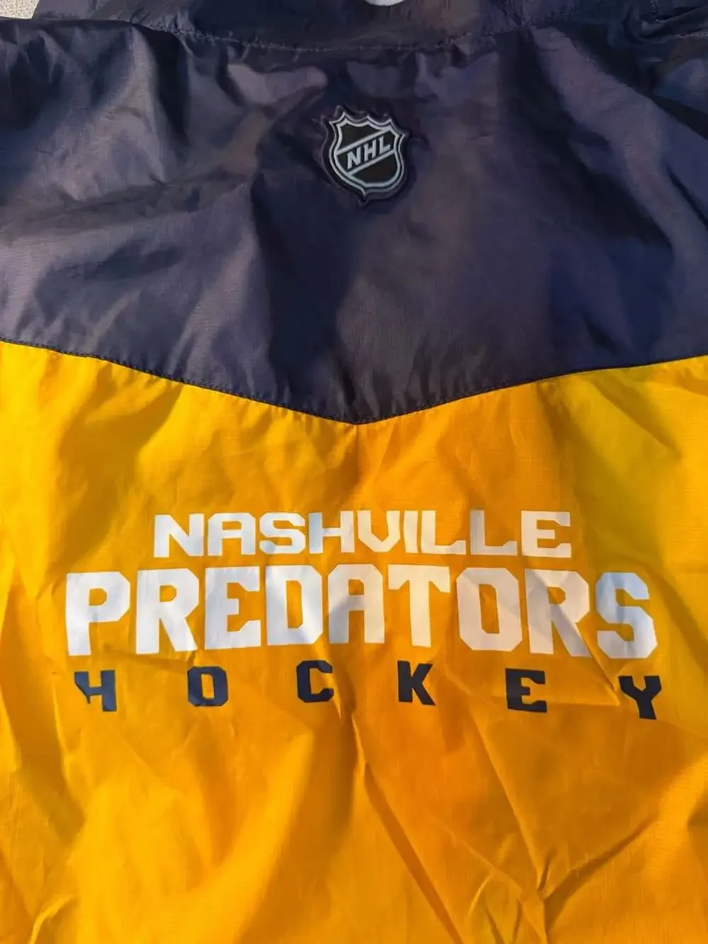 Reebok Nashville Predators Center Ice Collection Kinetic Fit Full Zip Jacket